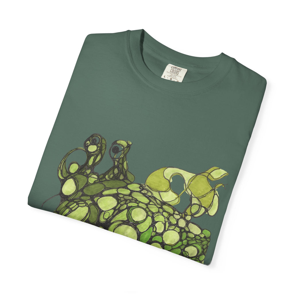 T‑Shirt — Green Bubble Monster Graphic Tee