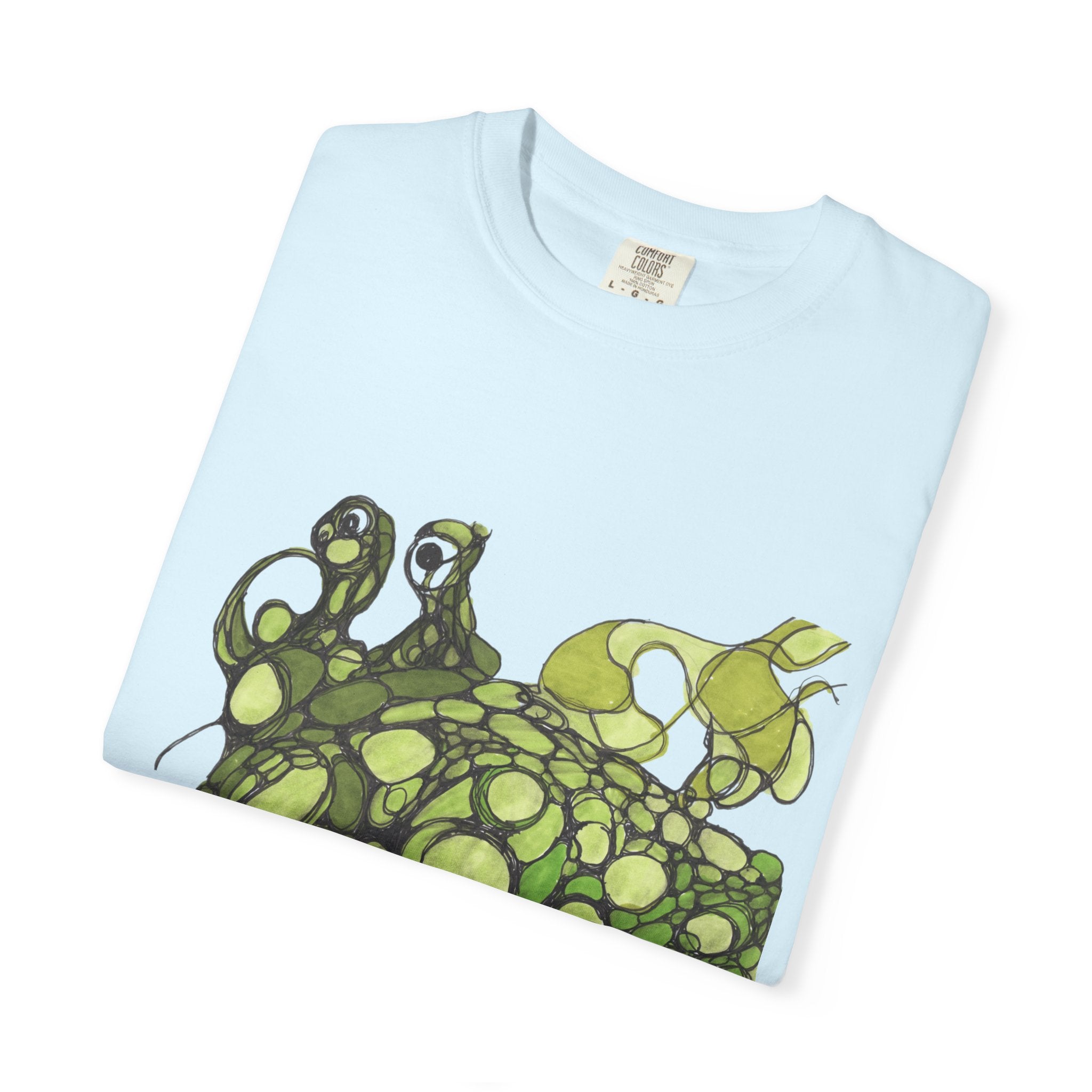 T‑Shirt — Green Bubble Monster Graphic Tee