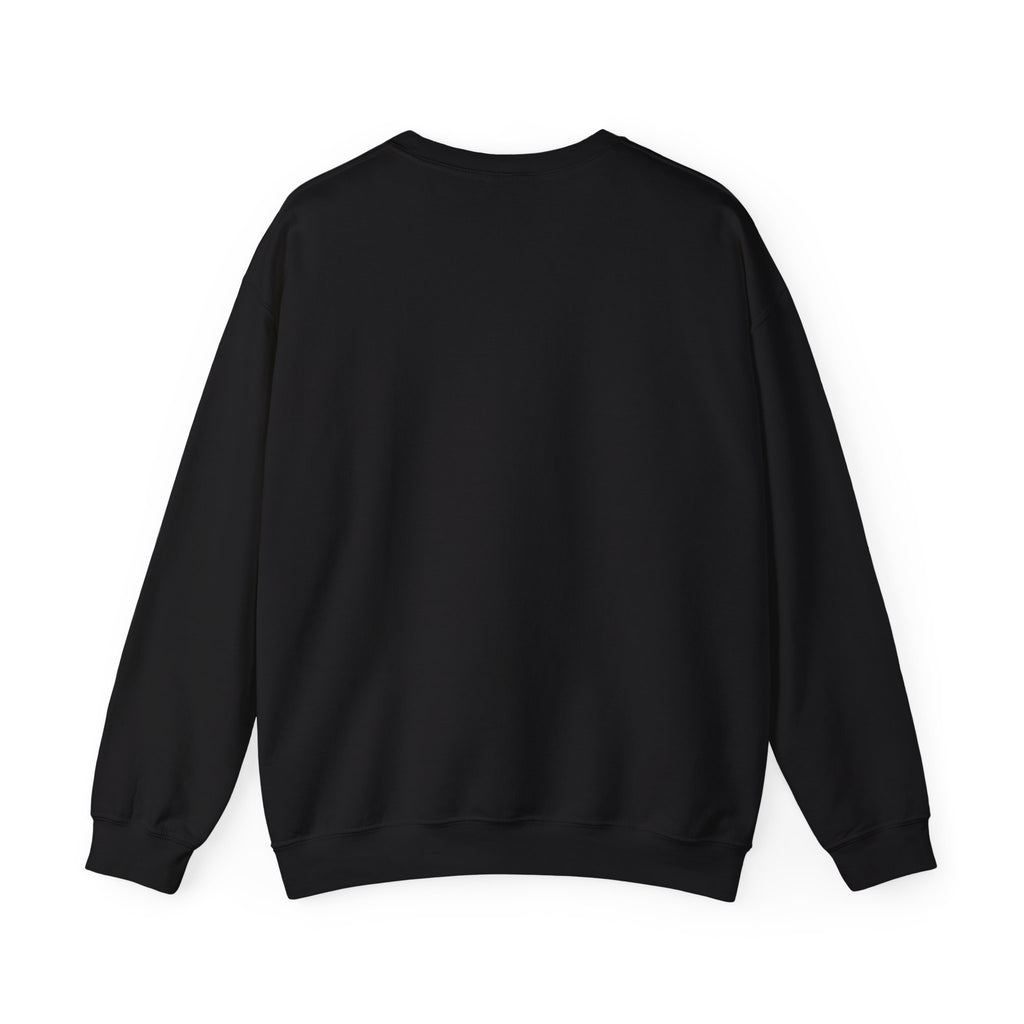 Butterfly Mosaic Crewneck Sweatshirt — Blue Stained-Glass Graphic