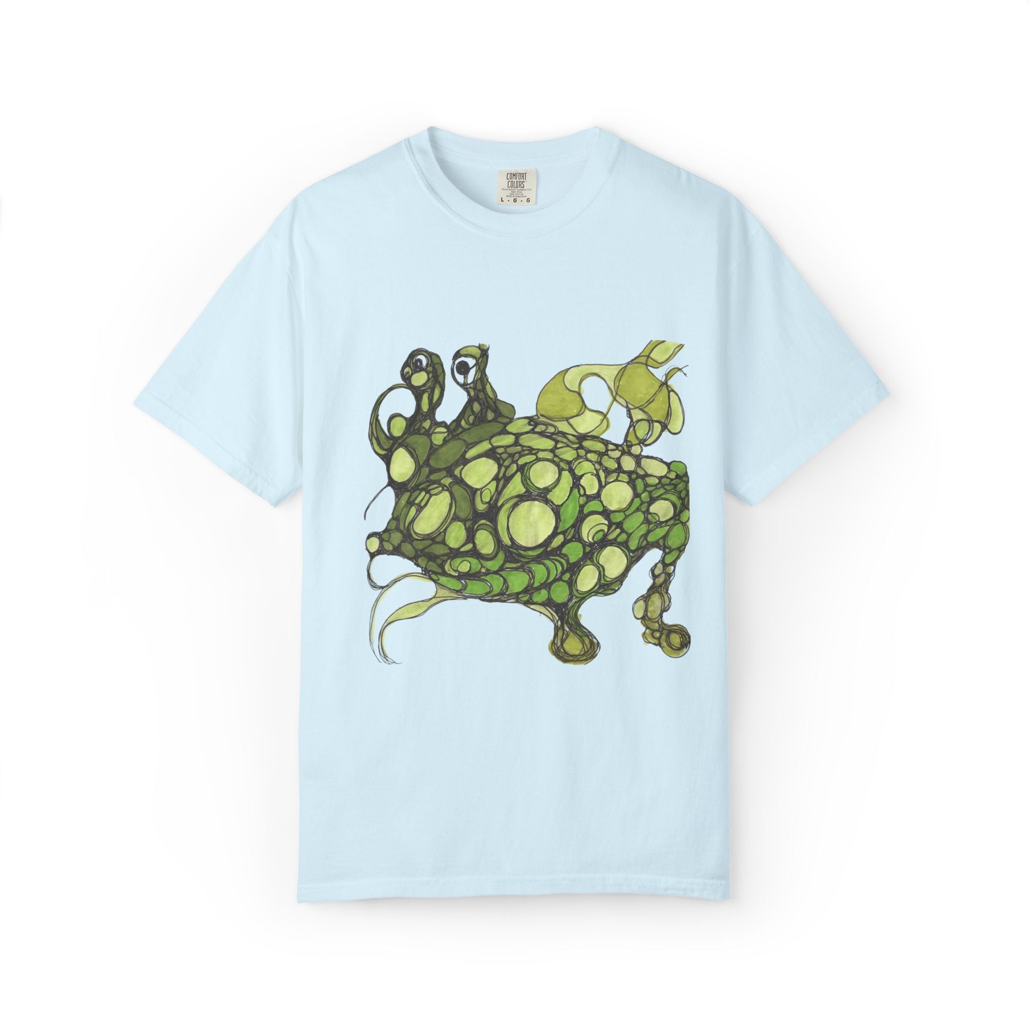 T‑Shirt — Green Bubble Monster Graphic Tee