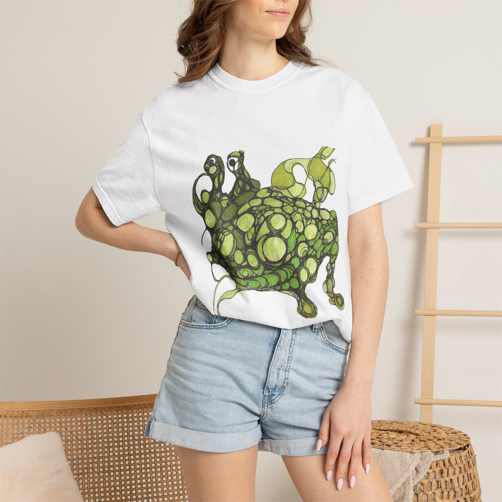 T‑Shirt — Green Bubble Monster Graphic Tee