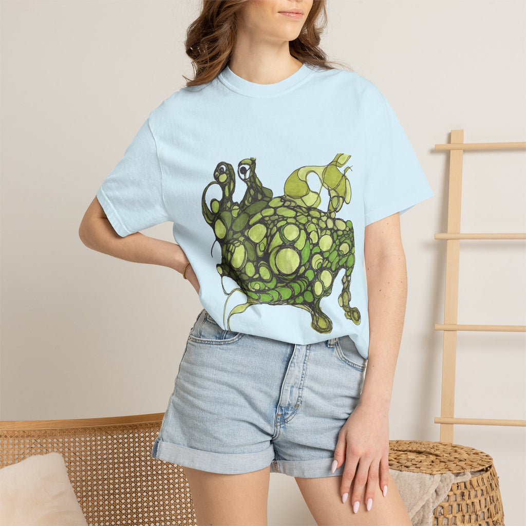T‑Shirt — Green Bubble Monster Graphic Tee