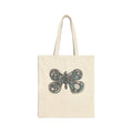 Butterfly Mosaic Canvas Tote Bag — Eco-Friendly Cotton Shopper