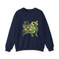 Green Abstract Frog Crewneck Sweatshirt