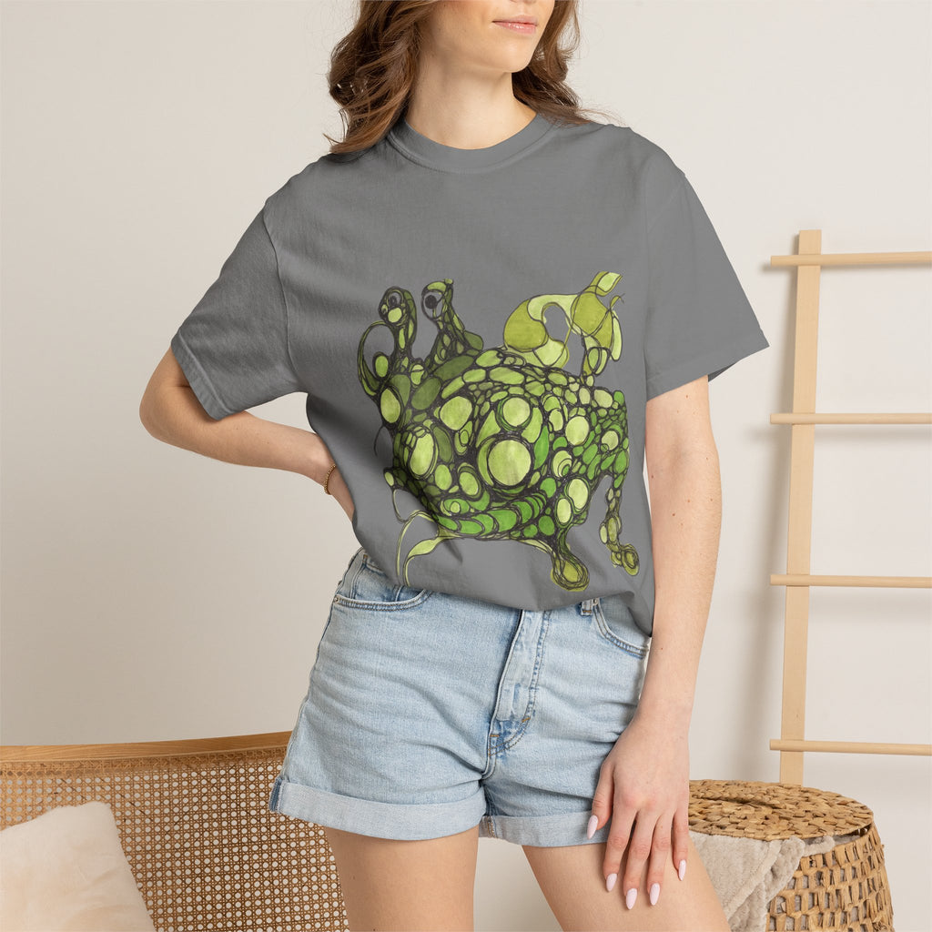 T‑Shirt — Green Bubble Monster Graphic Tee