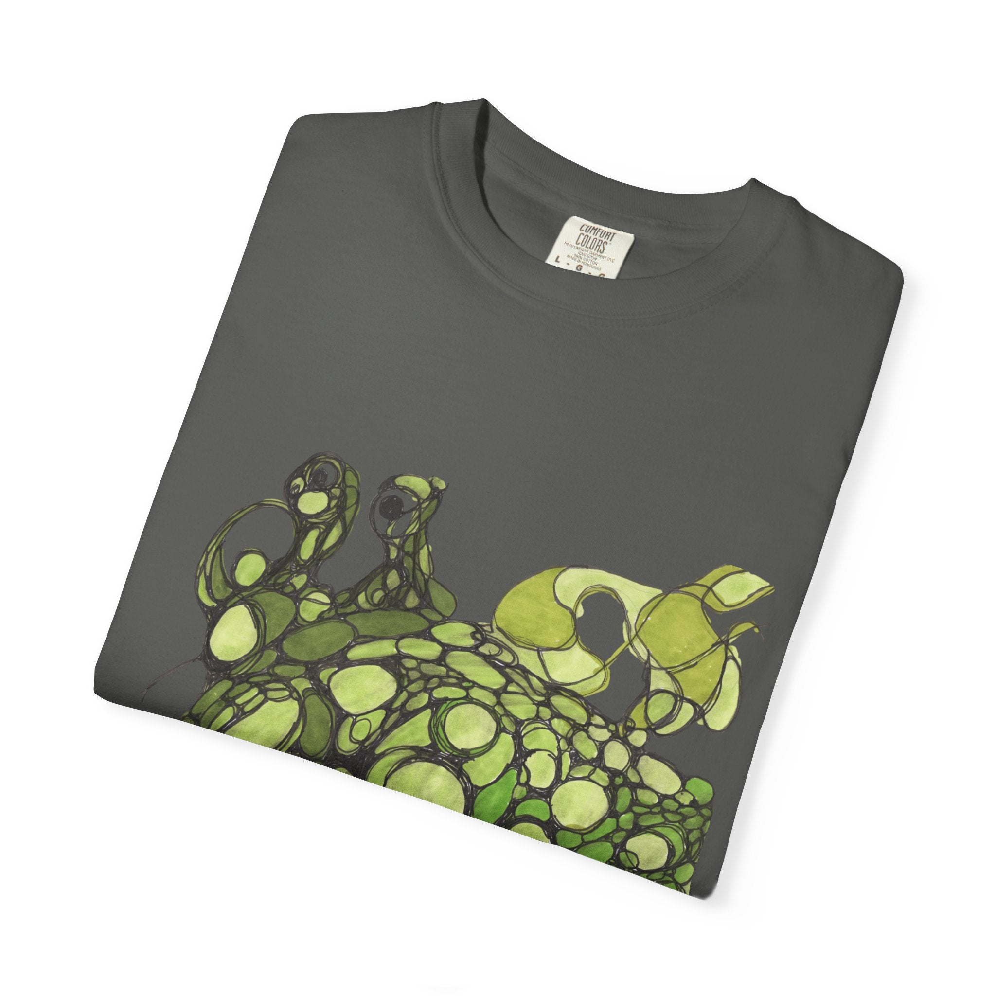 T‑Shirt — Green Bubble Monster Graphic Tee