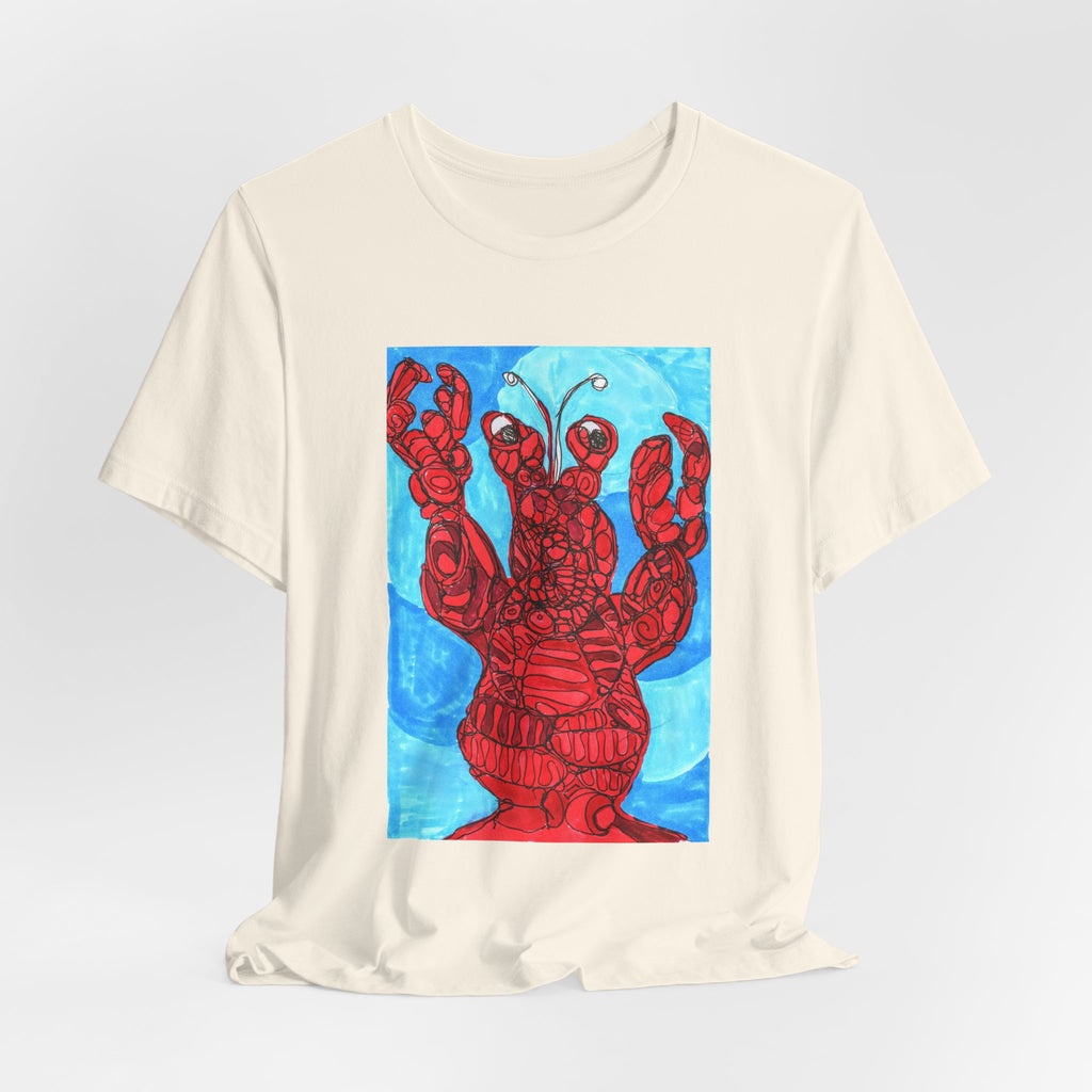 Lobster Art Tee — Vibrant Red Lobster Graphic T‑Shirt