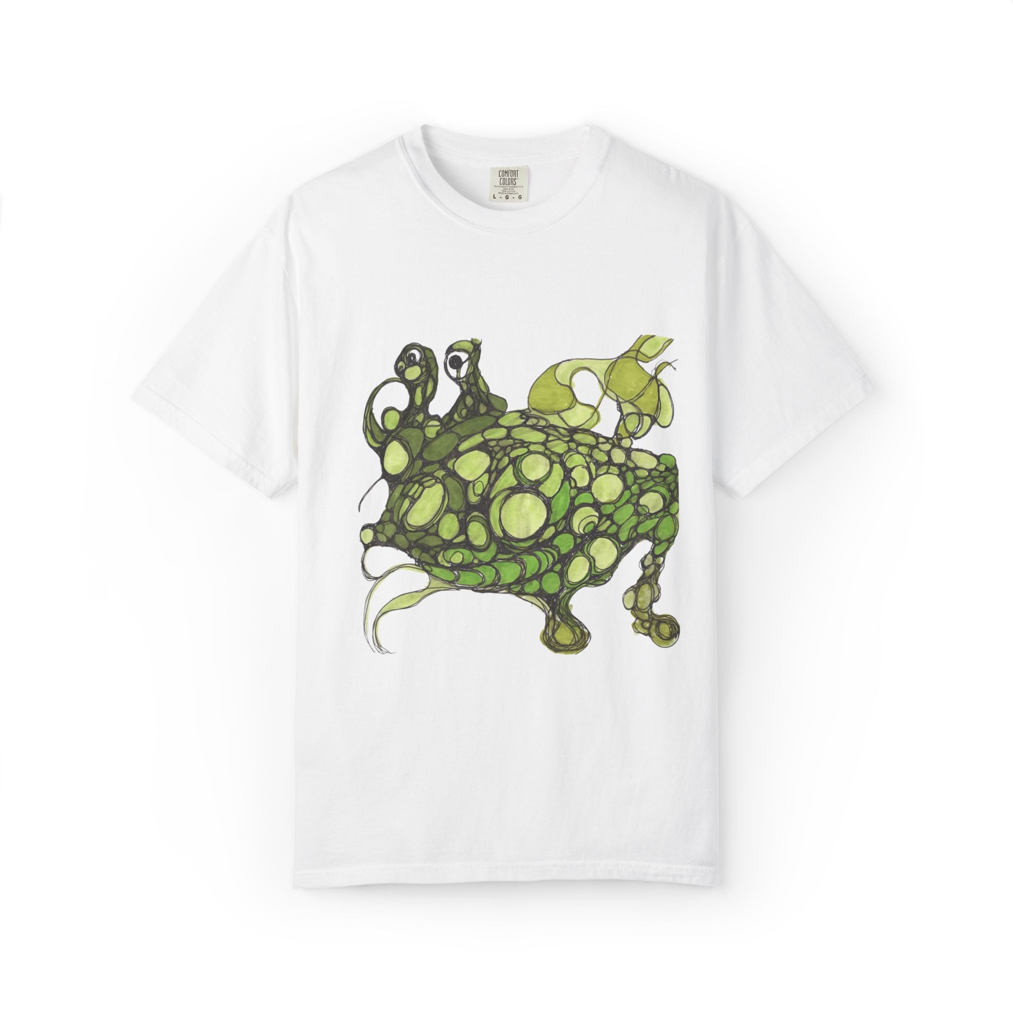 T‑Shirt — Green Bubble Monster Graphic Tee
