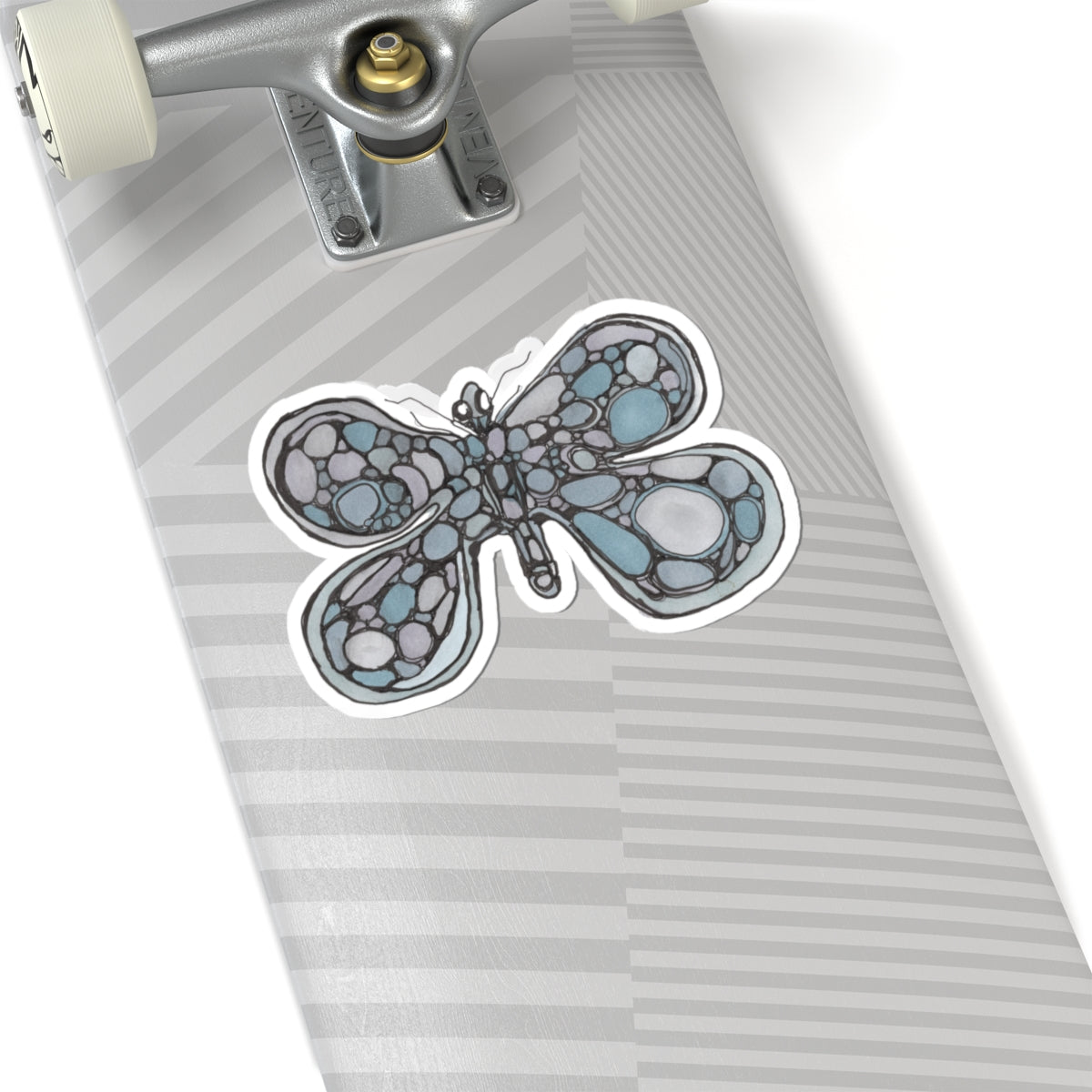 Dragonfly Bubble Art Sticker — Decorative Kiss-Cut Vinyl Sticker for Laptops & Journals