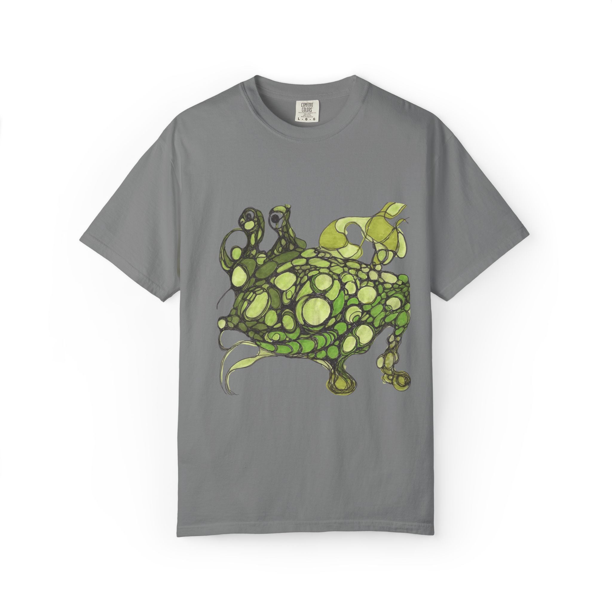 T‑Shirt — Green Bubble Monster Graphic Tee