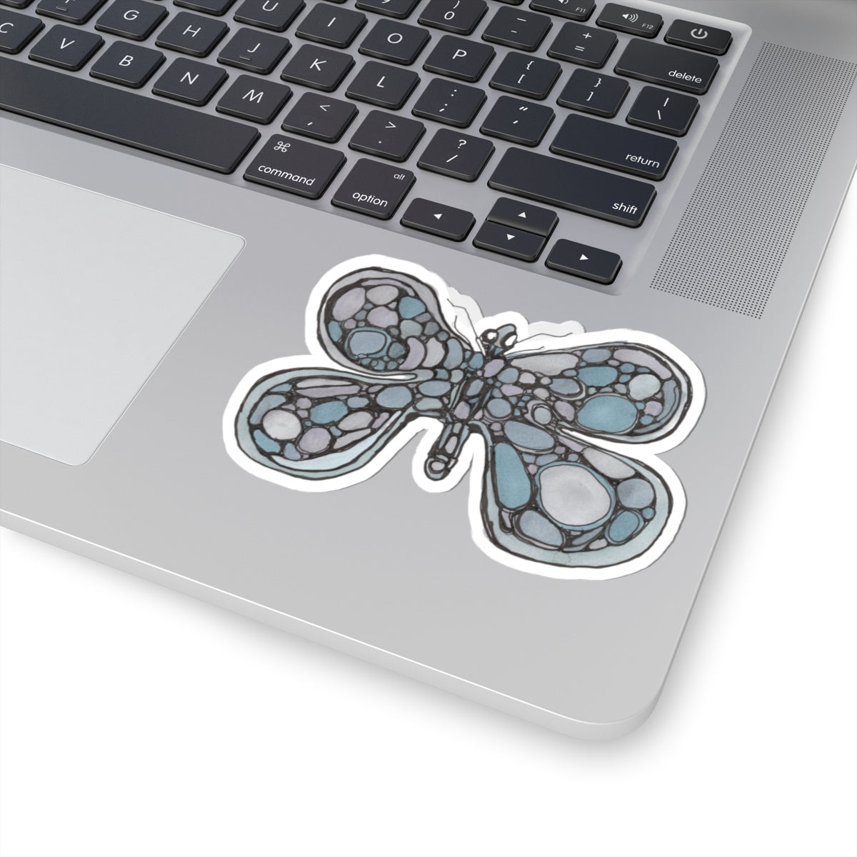 Dragonfly Bubble Art Sticker — Decorative Kiss-Cut Vinyl Sticker for Laptops & Journals