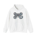 Stained Glass Dragonfly Hoodie – Artistic Blue Mosaic Insect Sweatshirt