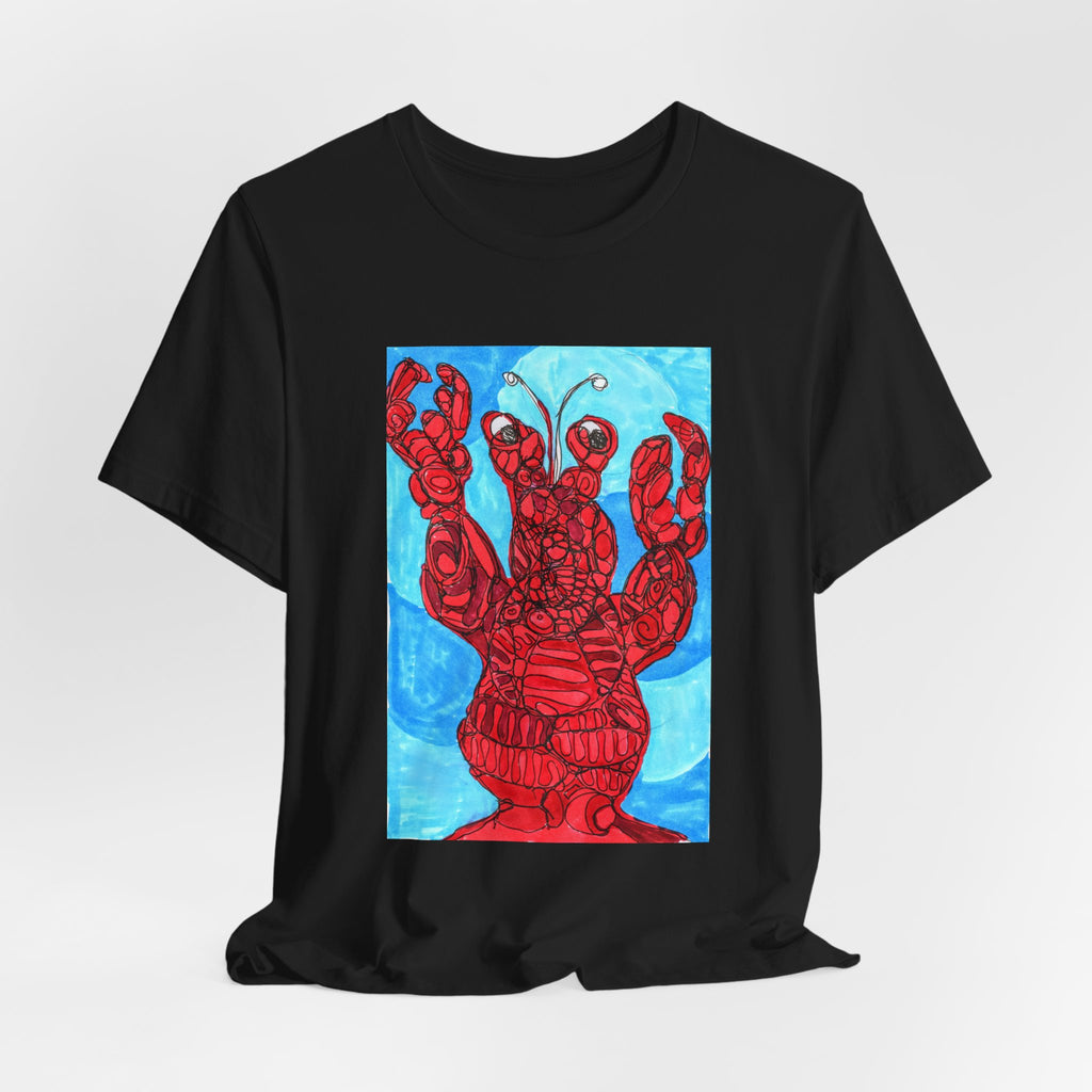 Lobster Art Tee — Vibrant Red Lobster Graphic T‑Shirt