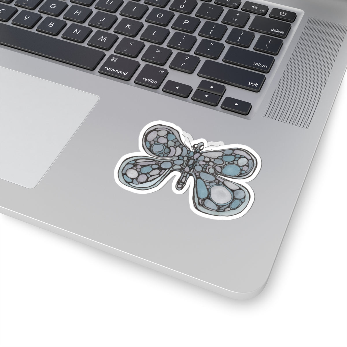 Dragonfly Bubble Art Sticker — Decorative Kiss-Cut Vinyl Sticker for Laptops & Journals