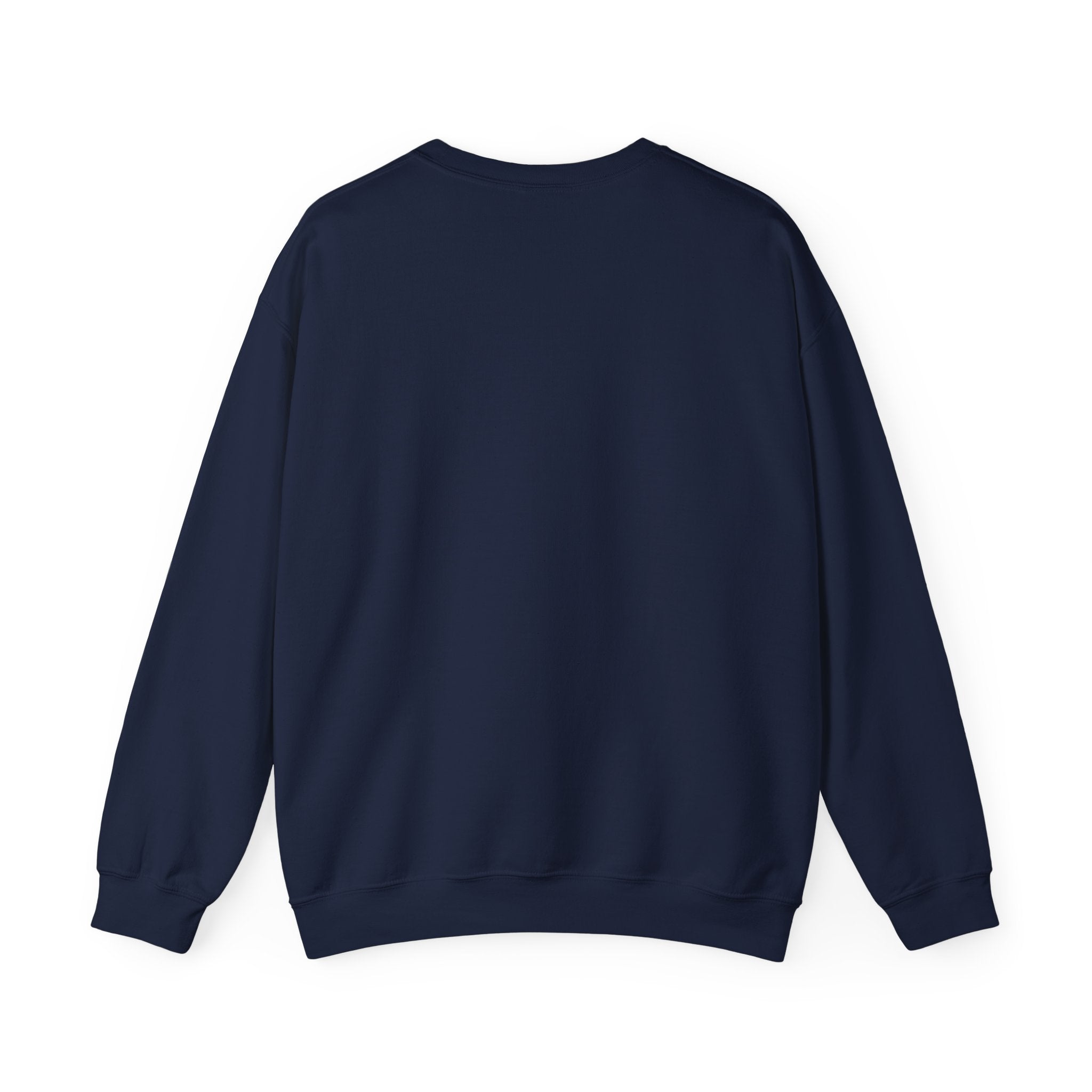 Butterfly Mosaic Crewneck Sweatshirt — Blue Stained-Glass Graphic