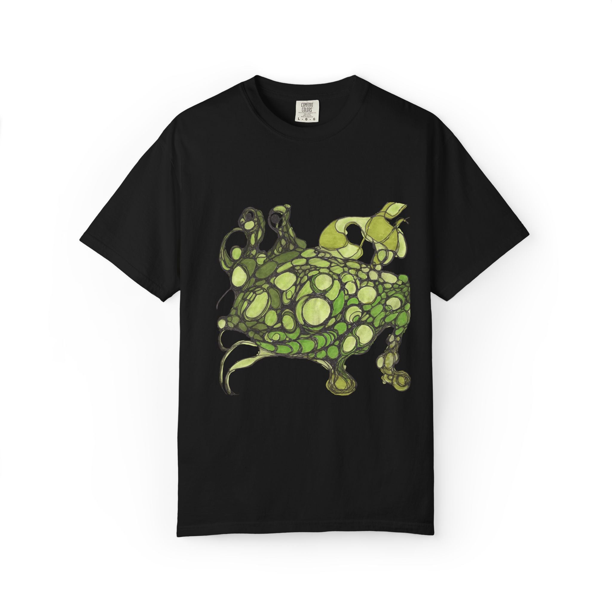 T‑Shirt — Green Bubble Monster Graphic Tee