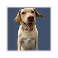Happy Labrador Kiss-Cut Sticker — Smiling Dog Laptop Decal