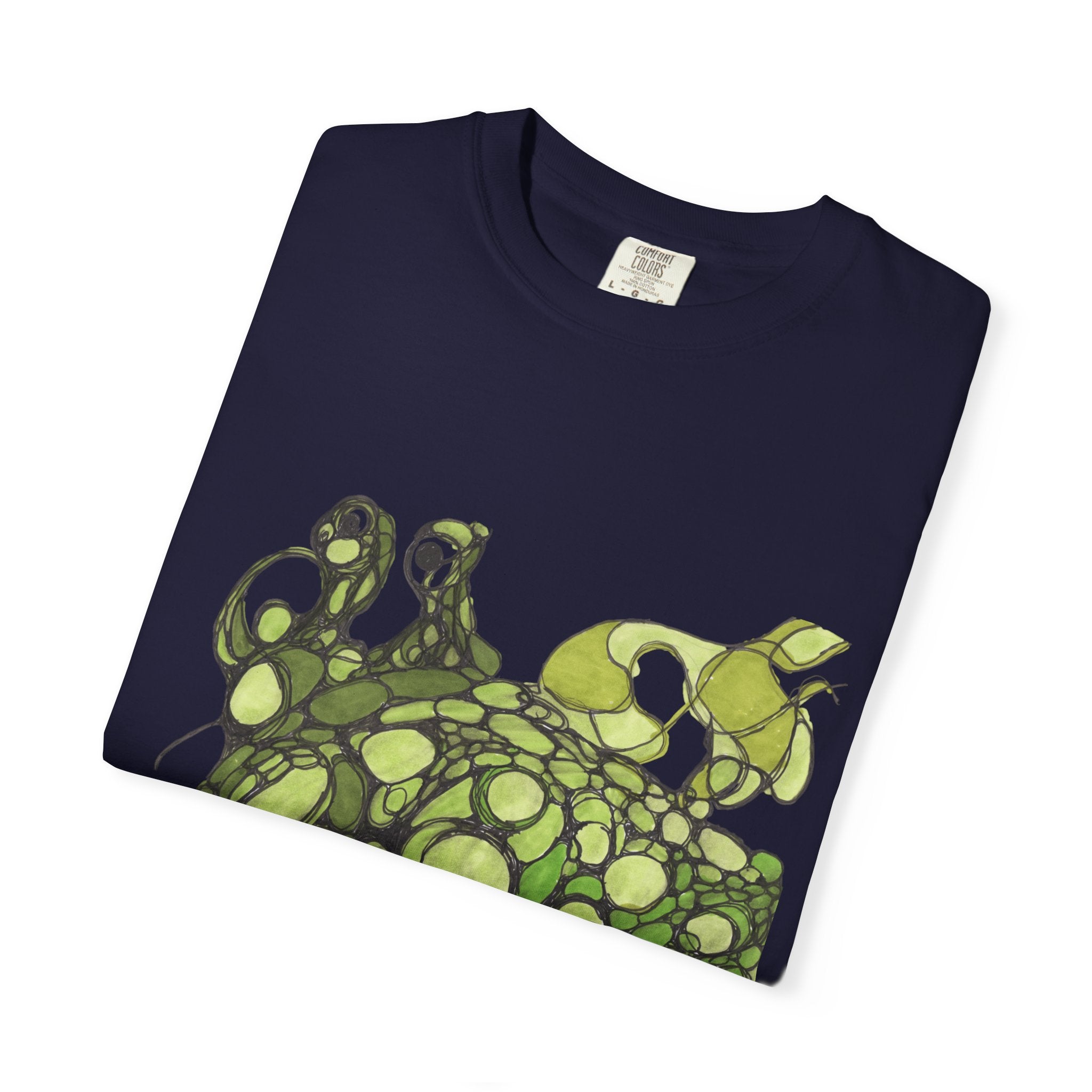 T‑Shirt — Green Bubble Monster Graphic Tee