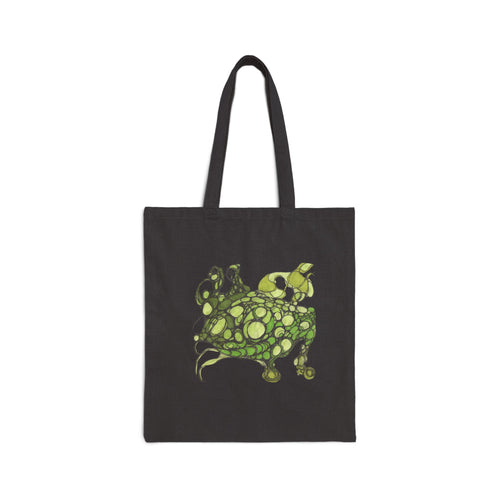 Canvas Tote Bag — Abstract Green Organic Art Print