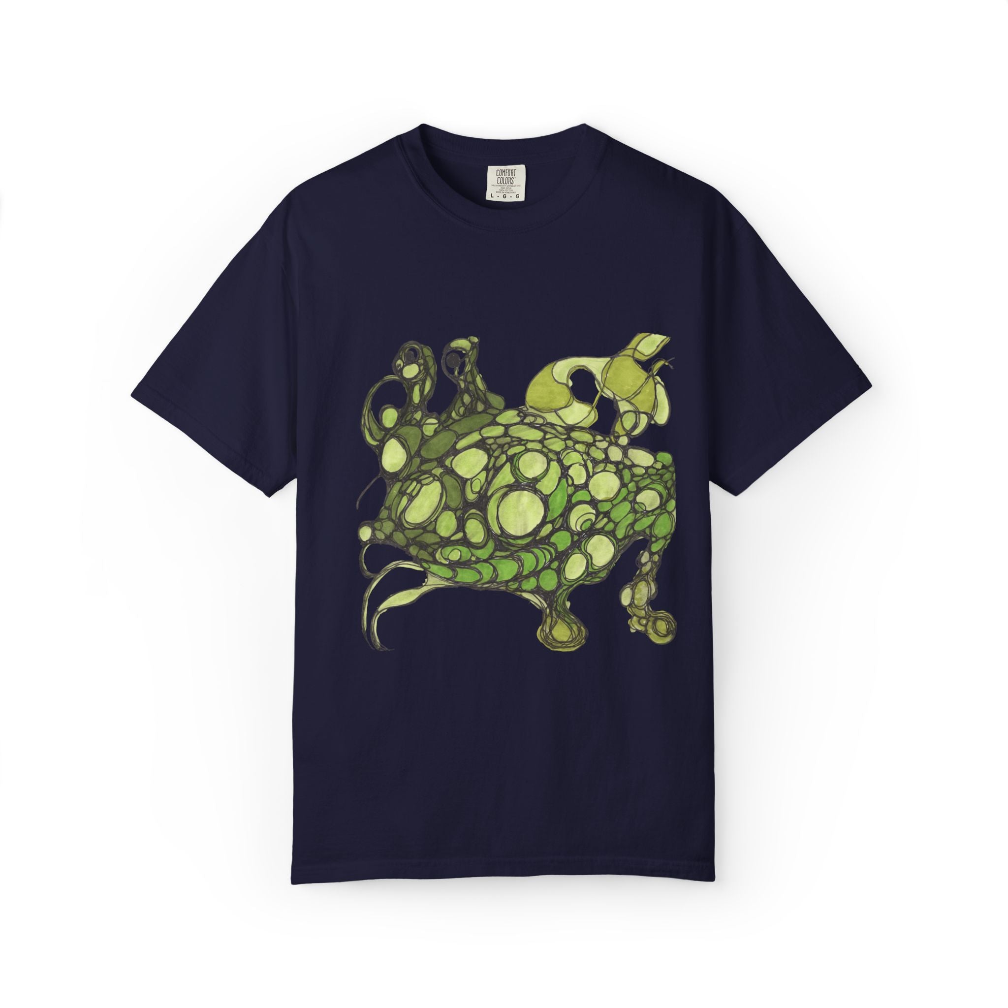 T‑Shirt — Green Bubble Monster Graphic Tee